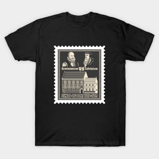 Reformed christian art. Dort synod of 1618. Arminians vs. Calvinists. T-Shirt